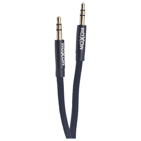 Καλώδιο Ήχου 3.5mm Σε 3.5mm Υφασμάτινο 1m Moxom MX-AX31 Μαύρο