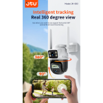 Κάμερα Ασφαλείας Εξωτερικού Χώρου 4K PTZ 360° Με Διπλό Φακό Και Έγχρωμη Νυχτερινή Όραση OTU JK-003 - Image 5