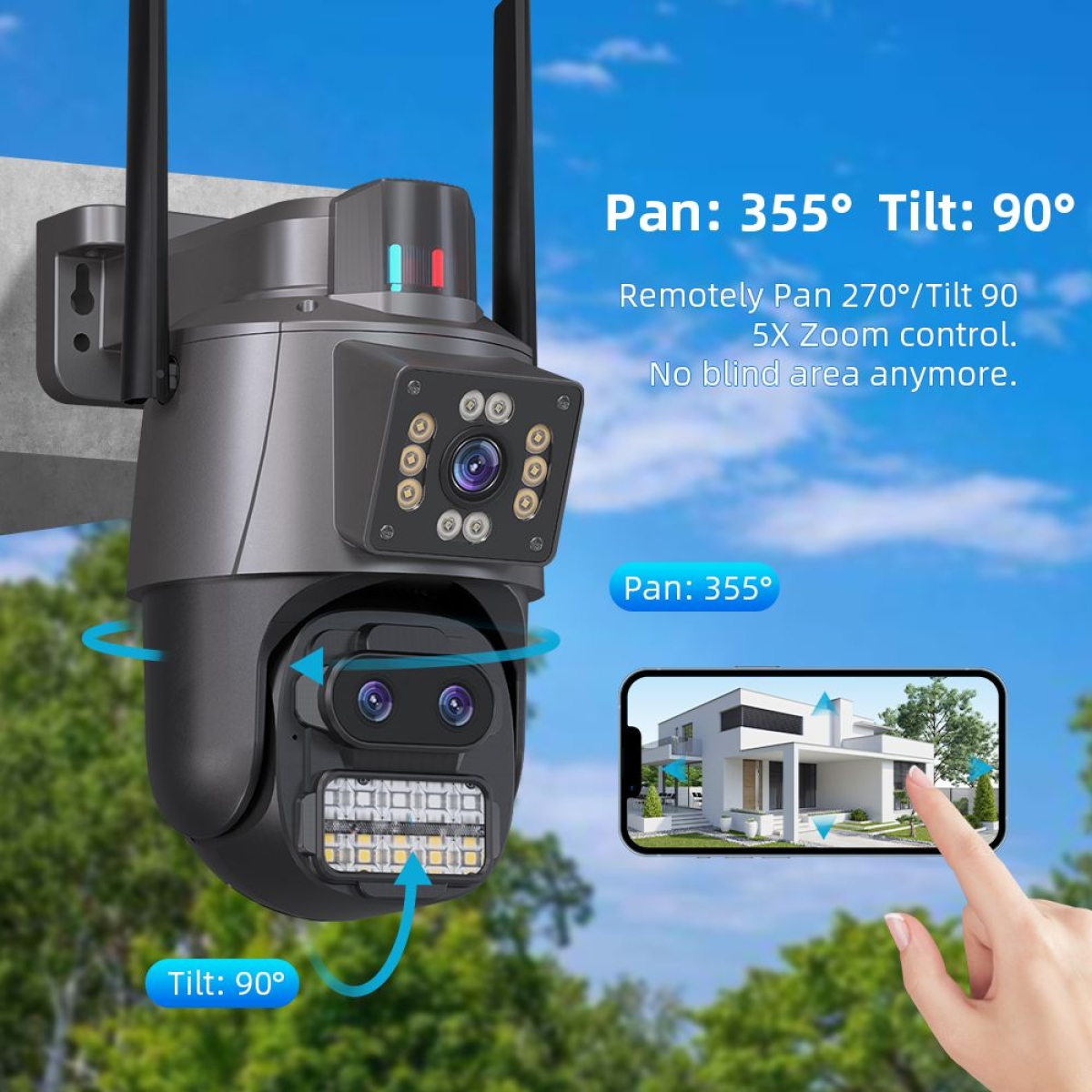 Κάμερα Ασφαλείας Εξωτερικού Χώρου 6K 12MP WiFi IP66 SL-0050-19