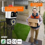 Κάμερα Ασφαλείας Wi-Fi 4MP Με Διπλό Φακό, Περιστροφή 360° Και Σειρήνα SL-0050-2 - Image 3