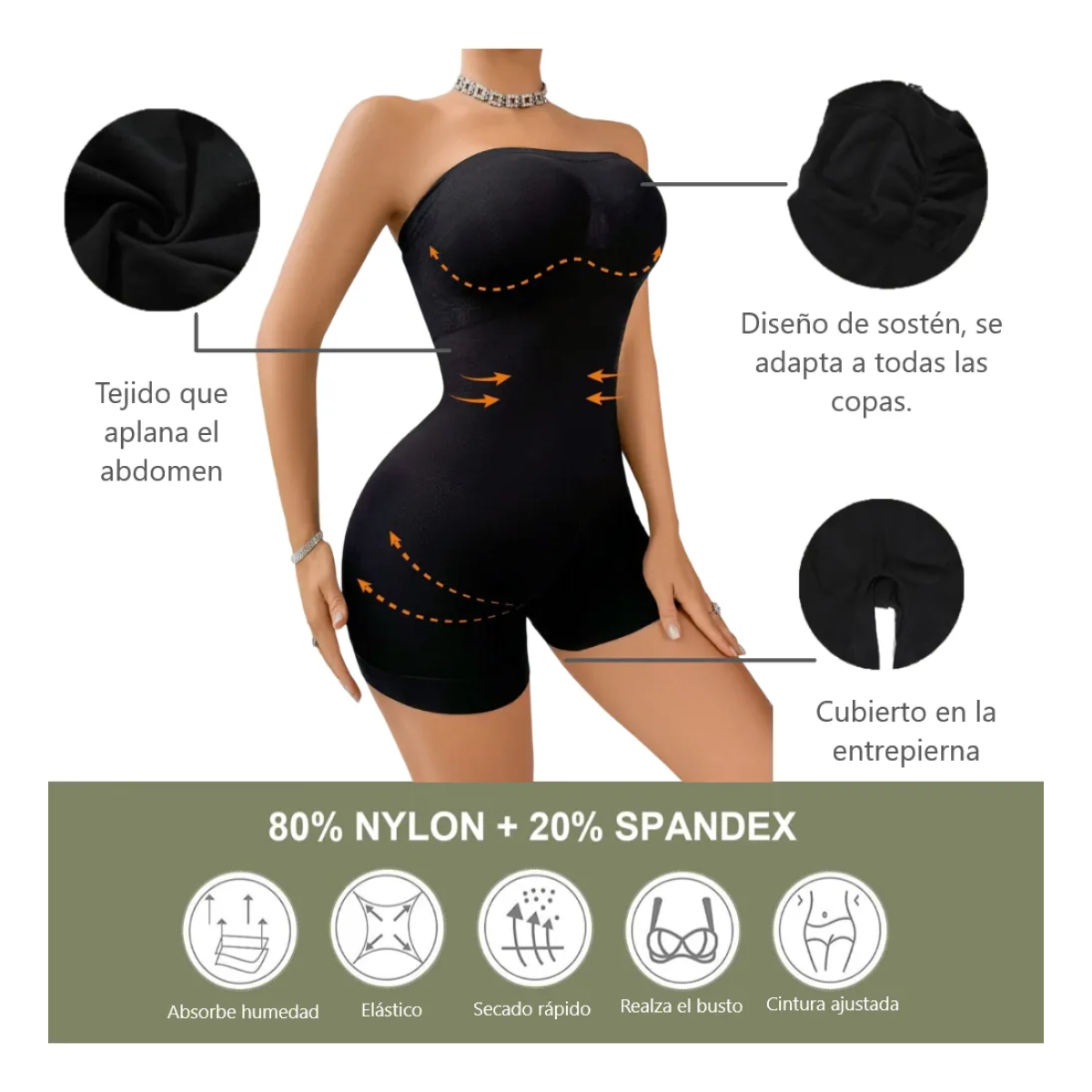 Κορσές Σύσφιξης Μαύρος – Slimming Bustier - Image 3