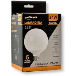 Λάμπα LED G125 E27 24W Ψυχρό Λευκό 6500K Universo G125-24W-F - Image 2