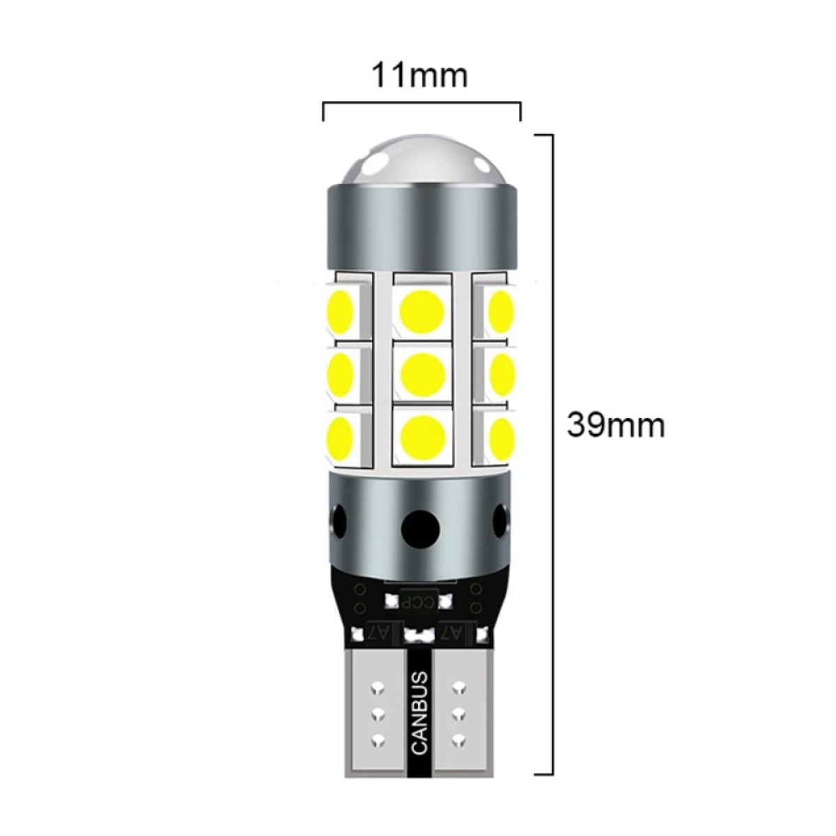 Λάμπες LED Αυτοκινήτου T15-3030-27SMD 12V 2τμχ Ψυχρό Φως