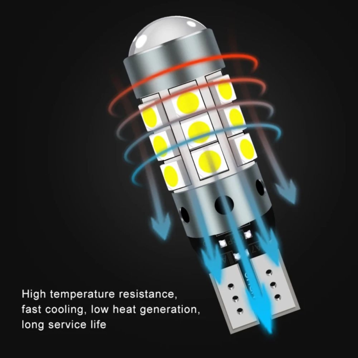 Λάμπες LED Αυτοκινήτου T15-3030-27SMD 12V 2τμχ Ψυχρό Φως
