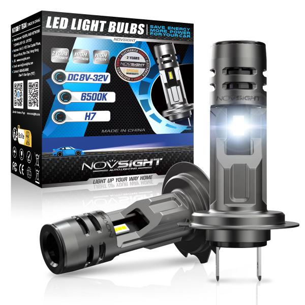 Λάμπες LED H7 12V 60W 12000LM 6500K IP68 Novsight A500 N58