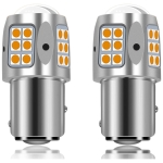 Λαμπτήρας LED 1157 BAY15D Switchback 30×SMD 3030 Λευκό / Πορτοκαλί 12V – 2 τμχ.