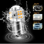 Λαμπτήρας LED 1157 BAY15D Switchback 30×SMD 3030 Λευκό / Πορτοκαλί 12V – 2 τμχ.