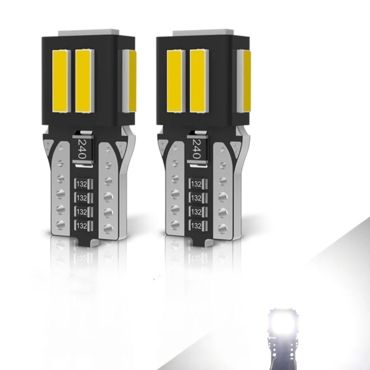 LED Λάμπα T10 7×SMD 7020 Λευκό Φως 6000K