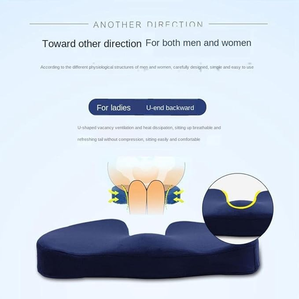 Μαξιλάρι Καθίσματος U-Shape Memory Foam - Image 3