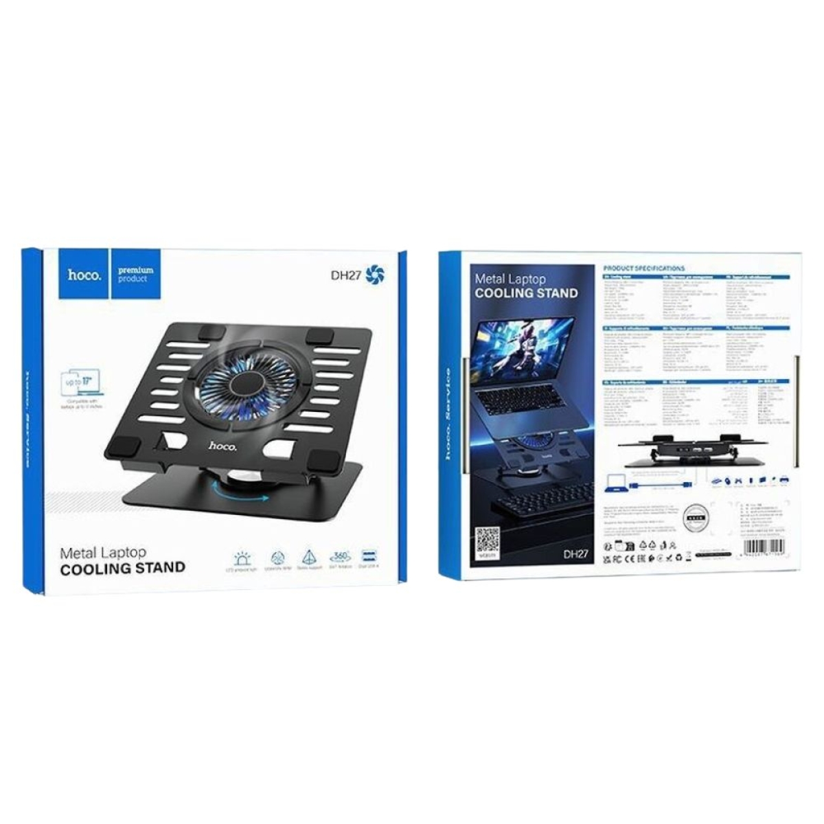 Μεταλλική Βάση Ψύξης για Laptop / Notebook Hoco DH27