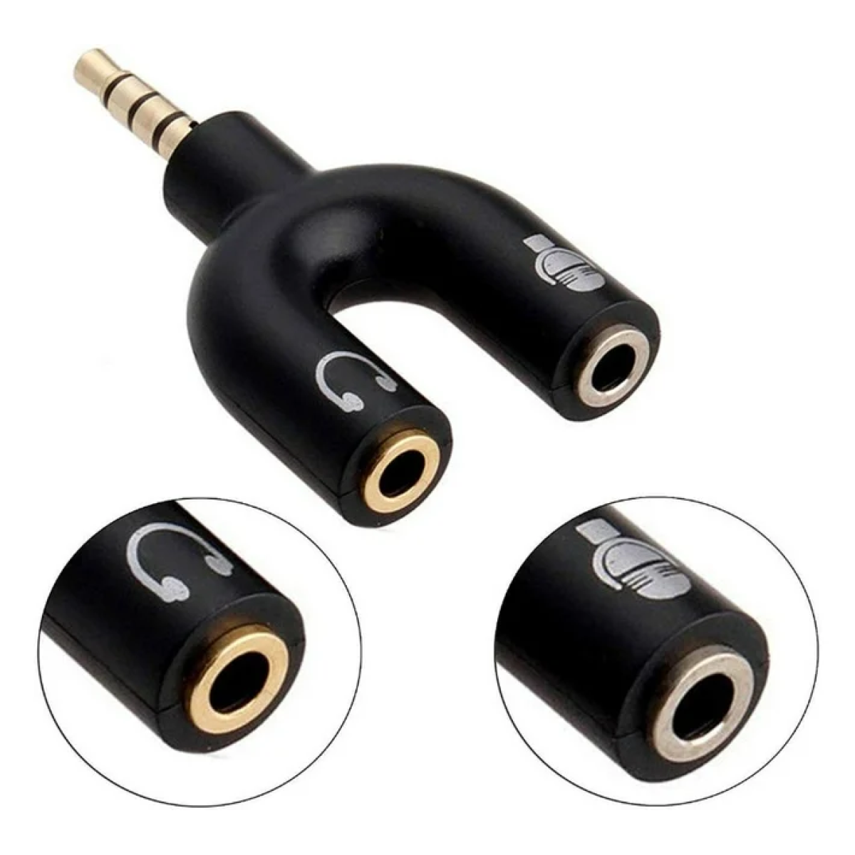 Μετατροπέας 3.5mm σε 2×3.5mm Audio jack Andowl Q-JC143 - Image 2