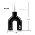 Μετατροπέας 3.5mm σε 2×3.5mm Audio jack Andowl Q-JC143 - Image 5