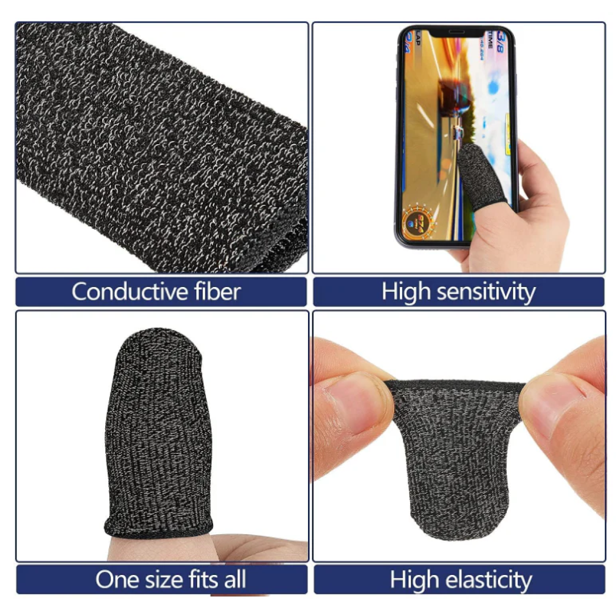 Mobile Gaming Finger Sleeves Hoco GM4 Phantom Superconducting - Image 3