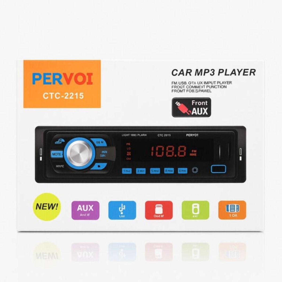 PerVoi Ηχοσύστημα Αυτοκινήτου 1DIN Universal CTC-2215