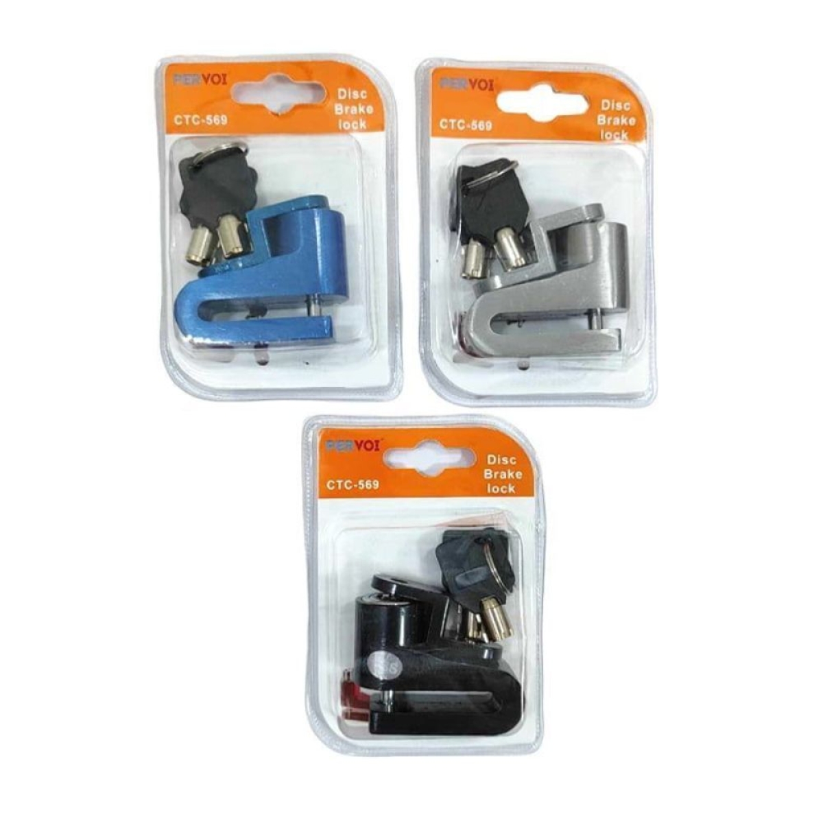 Pervoi Κλειδαριά Δισκόφρενου Μοτοσυκλέτας CTC-569