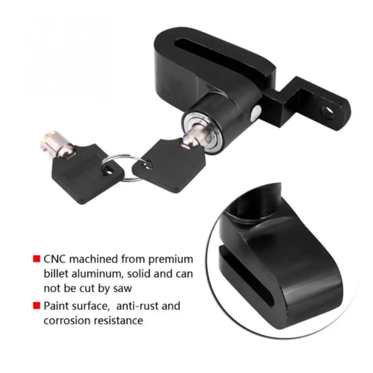 Pervoi Κλειδαριά Δισκόφρενου Μοτοσυκλέτας CTC-569