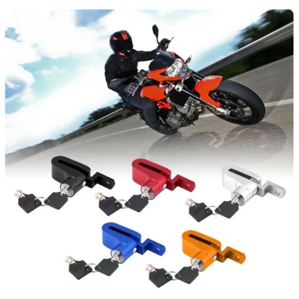 Pervoi Κλειδαριά Δισκόφρενου Μοτοσυκλέτας CTC-569