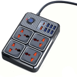 Πολύπριζο 4 Θέσεων Με Διακόπτη Και 7 Θύρες USB 2m Moxom MX-ST17