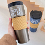 Ποτήρι Θερμός Ανοξείδωτο Με Προστατευτικό & Καπάκι 600ml JB-1728 - Image 3