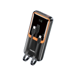 Power Bank 20.000mAh με Ενσωματωμένα Καλώδια, Οθόνη & Γρήγορη Φόρτιση 22,5W / 20W KAKUSIGA KSC-1088