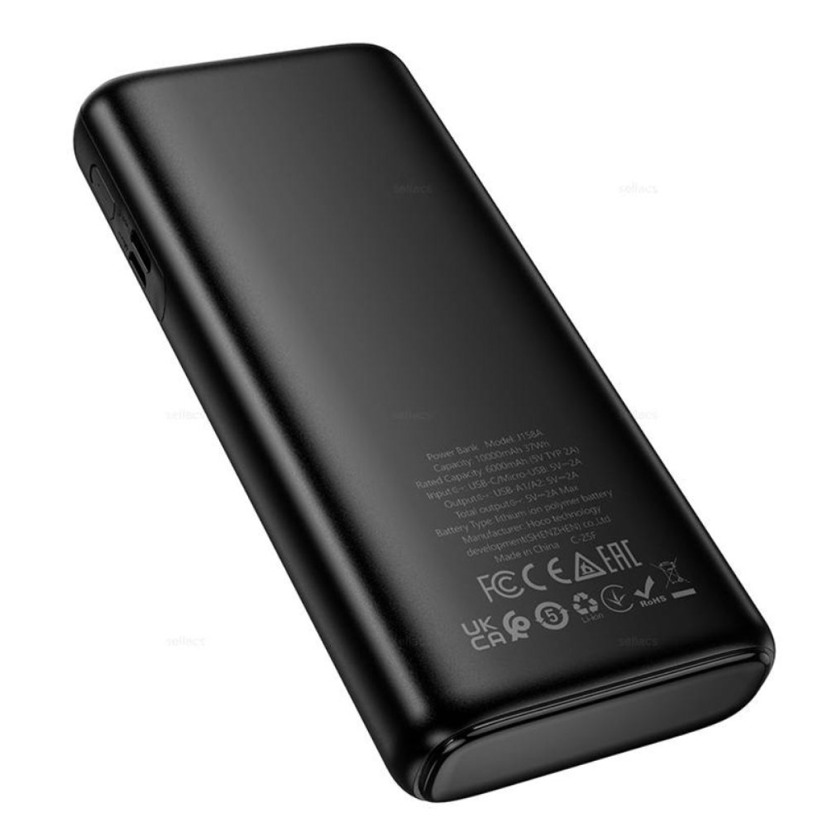 Power Bank Hoco J158A Runner 10000mAh Fast Charge 5V/2A Slim με 2xUSB-A 1xUSB-C 1xMicro USB