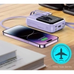 Powerbank 10000 mAh με 4 Ενσωματωμένα Καλώδια Φόρτισης & LED Ένδειξη Kakusiga KSC-1095