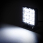 Προβολέας εργασίας τετράγωνος 9εκ. 16 LED με διακόπτη 2400LM W17835