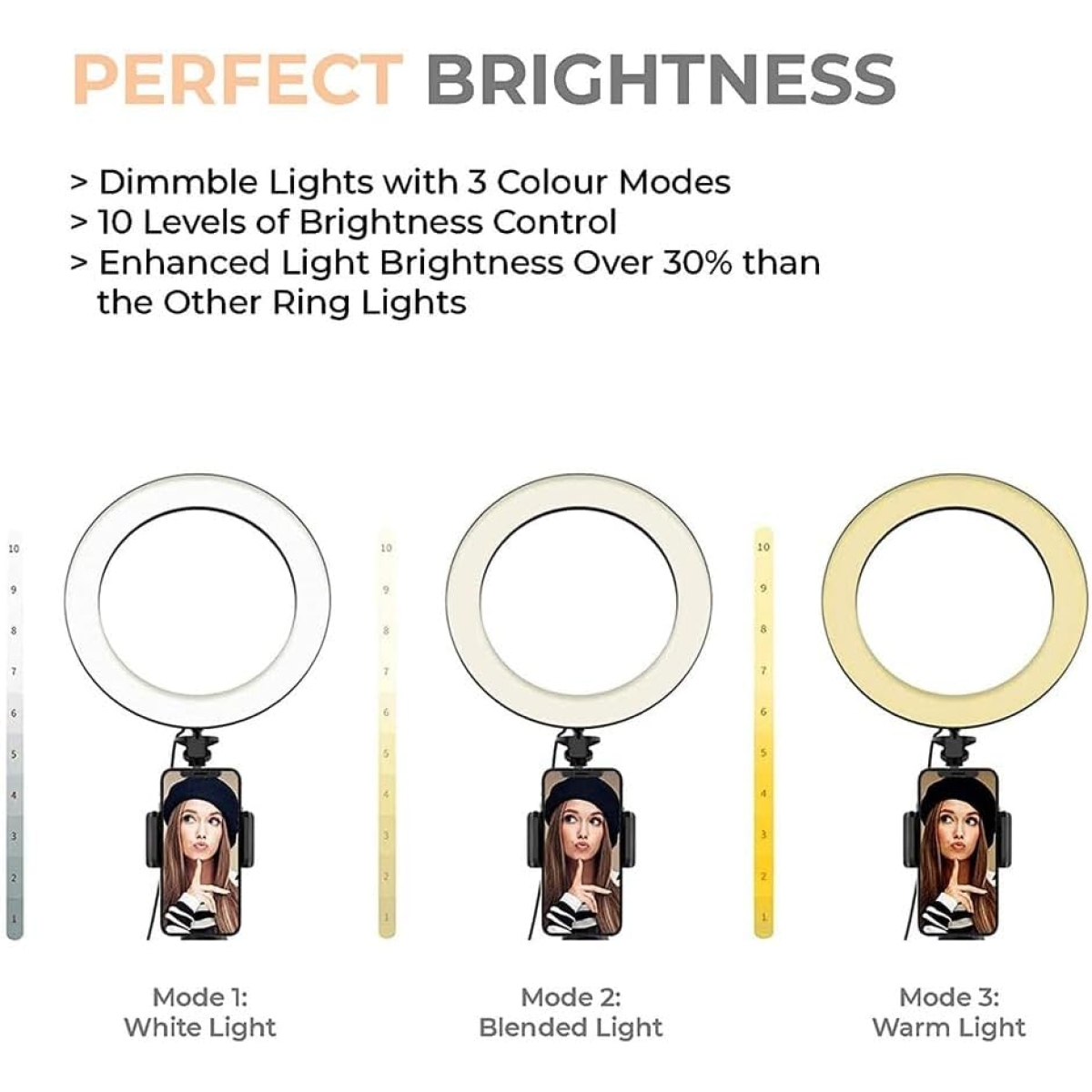 Ring Light 26cm Με Τρίποδο 2.1m ZMX-260 - Image 9