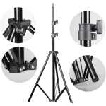 Ring Light 46cm Με Tρίποδο, Τηλεχειριστήριο & Ρυθμιζόμενη Θερμοκρασία Χρώματος BD-460D - Image 4