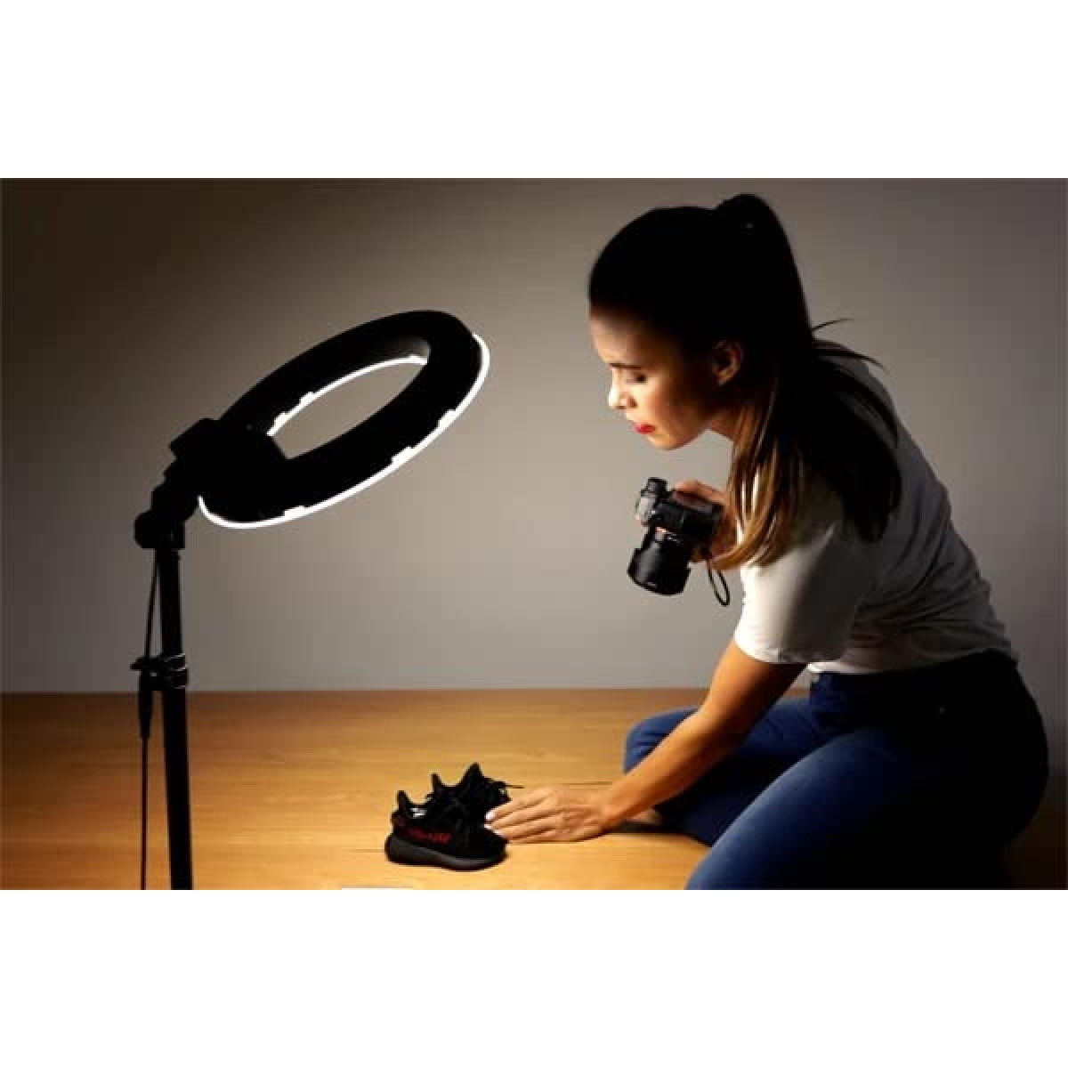 Ring Light 46cm Με Tρίποδο, Τηλεχειριστήριο & Ρυθμιζόμενη Θερμοκρασία Χρώματος BD-460D - Image 5
