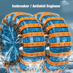 Σετ Αντιολισθητικές Πλαστικές Δέστρες Τροχών Χιονιού & Πάγου 10 Τεμάχια σε Βαλιτσάκι - Image 6