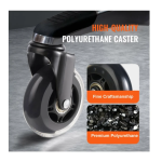 Σετ Περιστρεφόμενα Ροδάκια για Καρέκλα Γραφείου 76.2mm 5 τμχ - Image 8