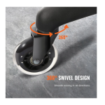 Σετ Περιστρεφόμενα Ροδάκια για Καρέκλα Γραφείου 76.2mm 5 τμχ - Image 10