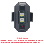 Strobe με Ενδεικτικό Φλας LED Γενικής Χρήσης Mini Signal Light Drone με Φλας 7 Χρωμάτων - Image 2