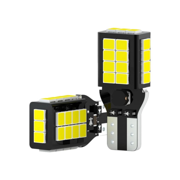 T15 Λάμπες LED 2835-27 SMD 12-24V 2τμχ Ψυχρό Φως
