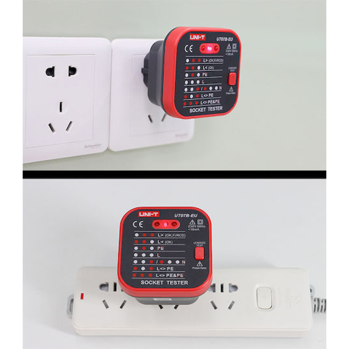 UNI-T Tester Πρίζας 230V 50Hz UT07B-EU - Image 2