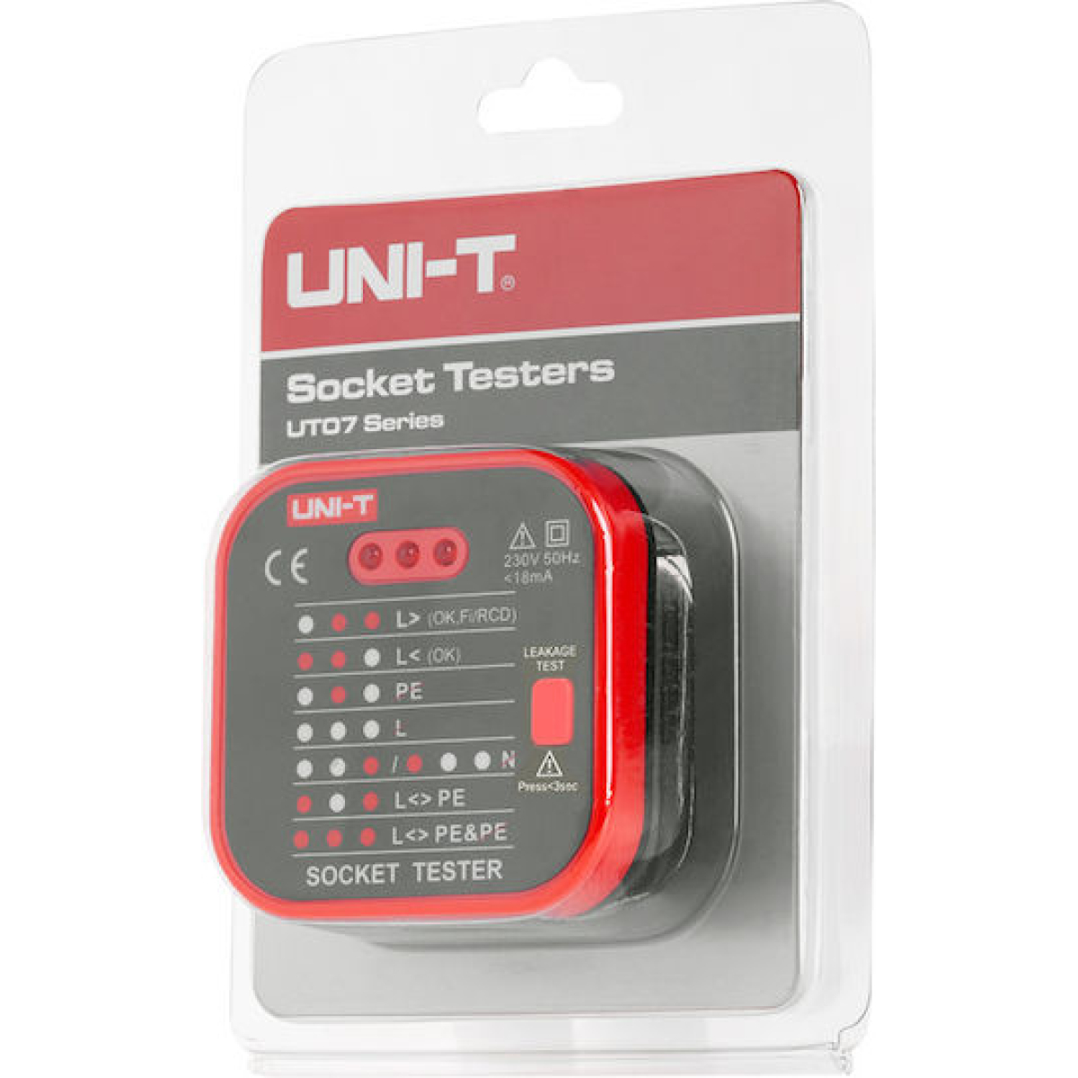 UNI-T Tester Πρίζας 230V 50Hz UT07B-EU - Image 4
