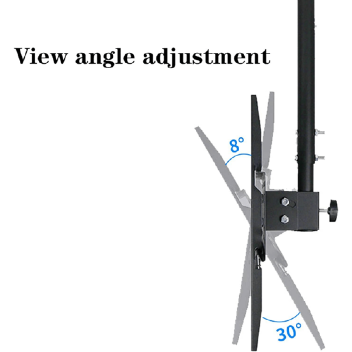 Βάση Τηλεόρασης Οροφής 40″–110″ Με Κλίση & Περιστροφή 360° RF40-110 - Image 4