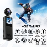 WiFi Φορητή Κάμερα Δράσης 1080P Με Κλιπ, Οθόνη 1.5” Και Νυχτερινή Όραση V6 - Image 2