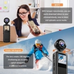 WiFi Φορητή Κάμερα Δράσης 1080P Με Κλιπ, Οθόνη 1.5” Και Νυχτερινή Όραση V6 - Image 4
