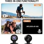 WiFi Φορητή Κάμερα Δράσης 1080P Με Κλιπ, Οθόνη 1.5” Και Νυχτερινή Όραση V6 - Image 9