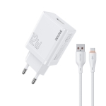WK WP-U76 Φορτιστής Σπιτιού 12W με Καλώδιο USB-C Λευκό