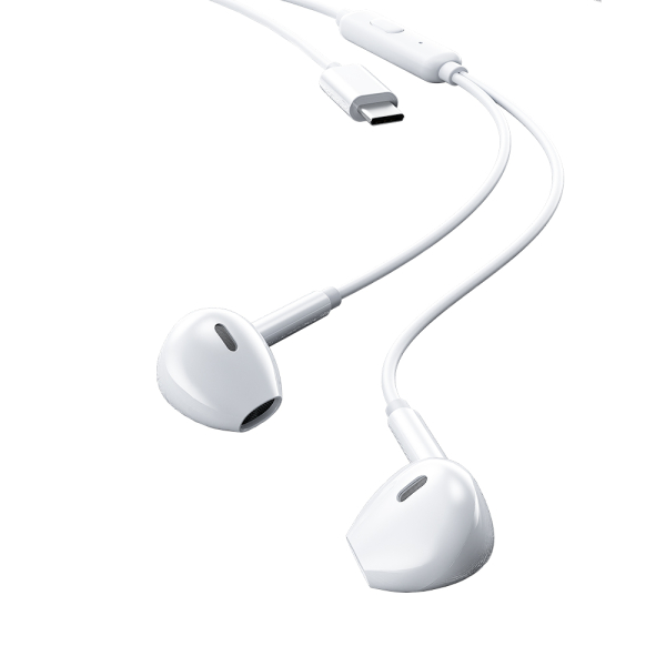 Ακουστικά USB-C WK YB03 Λευκό