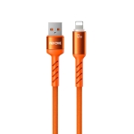 Καλώδιο Φόρτισης με LED WK WDC-C13i USB σε Lightning 1.2m Πορτοκαλί