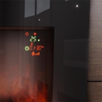 Cecotec ReadyWarm 2600 Curved Flames Connected 05366 Ηλεκτρικό Τζάκι Τοίχου με WiFi Μαύρο-Λευκό - Image 3