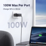 Ugreen Φορτιστής Χωρίς Καλώδιο 220V 100W USB-A, 3xUSB-C Nexode Air S GaN Γκρι X565 / 35043 - Image 2