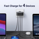 Ugreen Φορτιστής Χωρίς Καλώδιο 220V 100W USB-A, 3xUSB-C Nexode Air S GaN Γκρι X565 / 35043 - Image 3