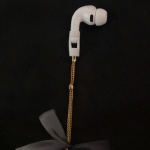 Tapper Mesh Chain for AirPods and AirPods Pro (all generations) 18K Gold 1313 - Image 4