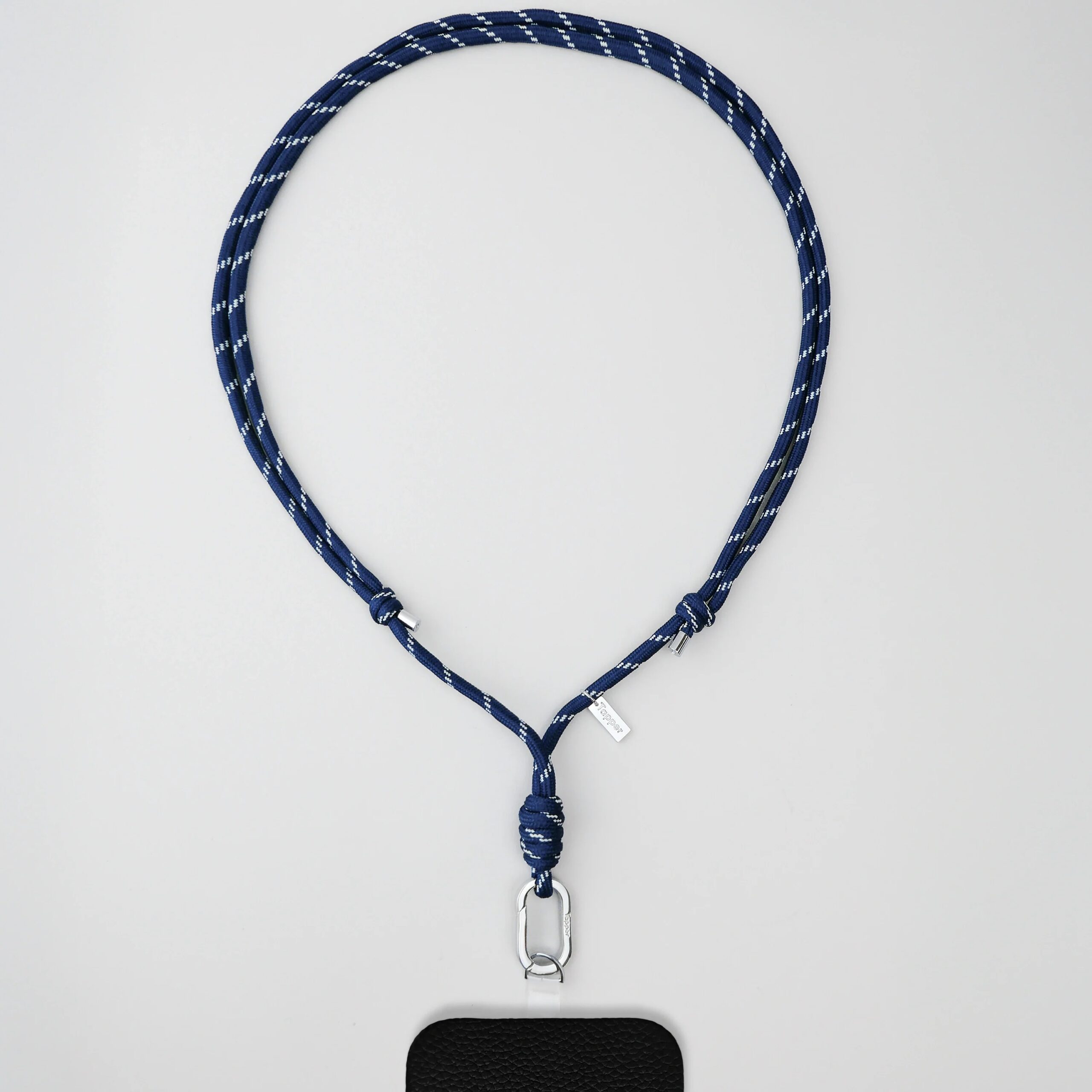 Tapper Cross-Body And Neck Nylon Strap Για Κινητό Μπλε / Silver 1163