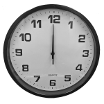 Ρολόι Τοίχου Μαύρο ø30cm Homie 321865 - 1 τμχ